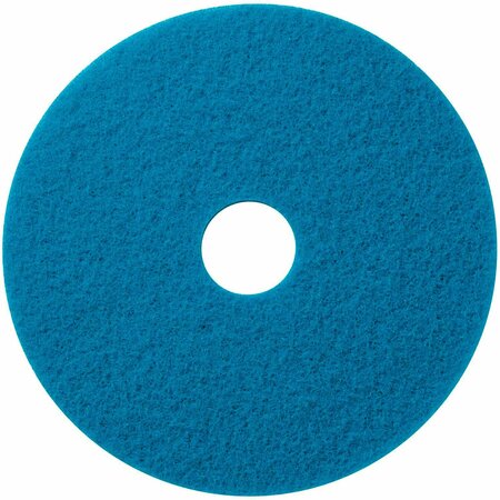 GLOBAL INDUSTRIAL 18in Scrubbing Pad, Blue, 5PK 641290BL
